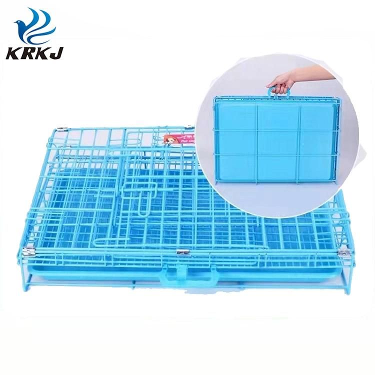 Thickness Foldable Portable Dog Plastic Flooring Cages Metal Kennels for Large and Medium Dogs