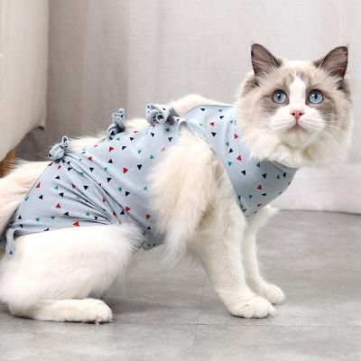 Indoor Cat Surgery Surgical Abdominal Wounds Pet Recovery Clothes for Cats After Sterilization Pajama Suit Cat Recovery Suit