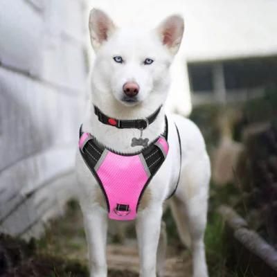 Reflective Dog Harness with Breathable Mesh Lining with Soft Sponge Padding Plate