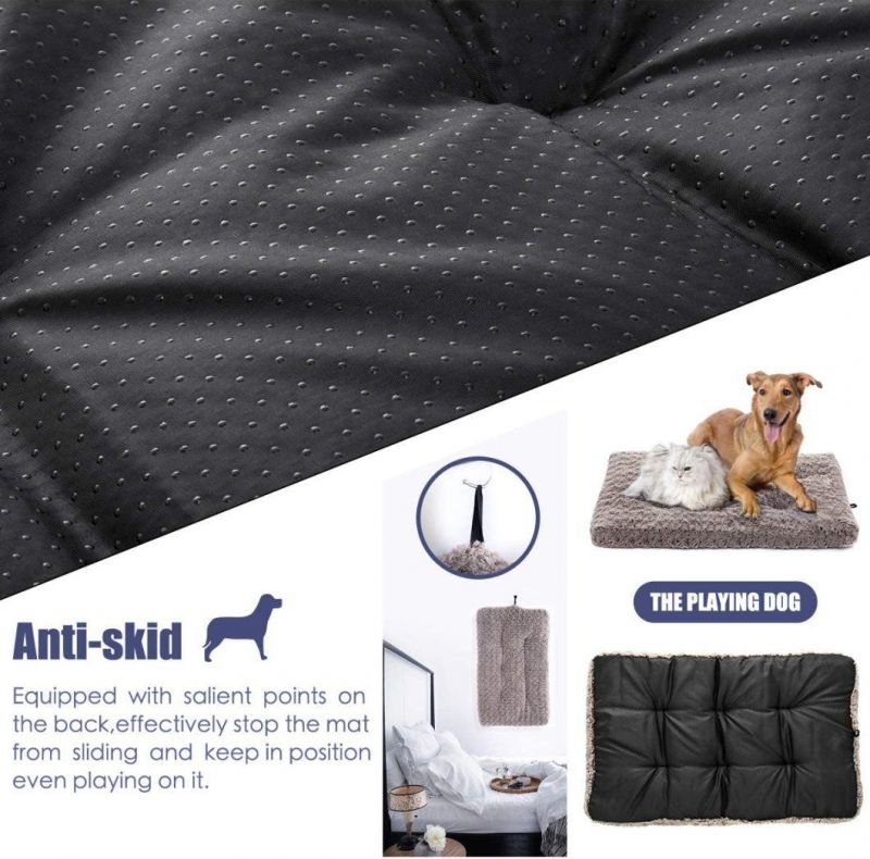Dog Bed Ultra Soft Crate Pad Home Washable Mat for Dogs and Cats Crate