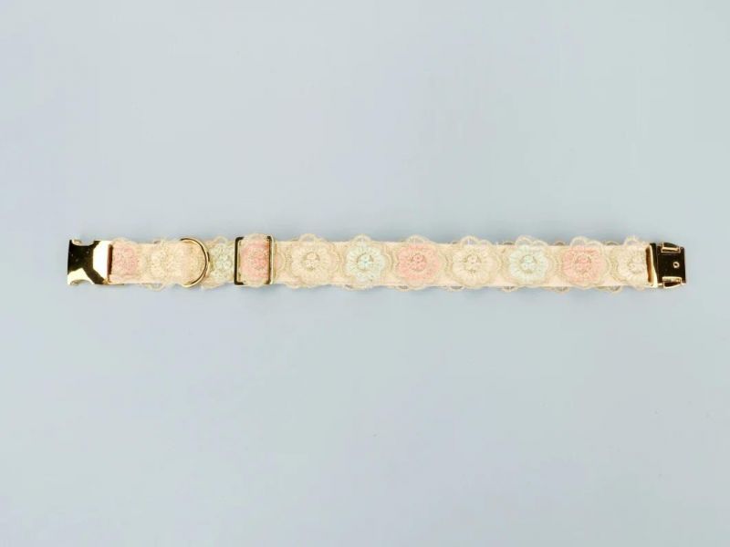 Custom Wholesale Lace Floral Dog Collar