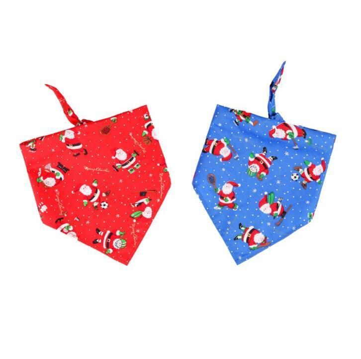 Dog Bandana Christmas Pet Triangle Head Scarf Accessories Bibs for Dog Cat