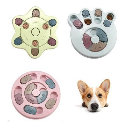 Pet Round Dog Food and Drink Training Interactive Treat Puzzle Dog Toy Easy Puppy Smart Dog Puzzle Feeder