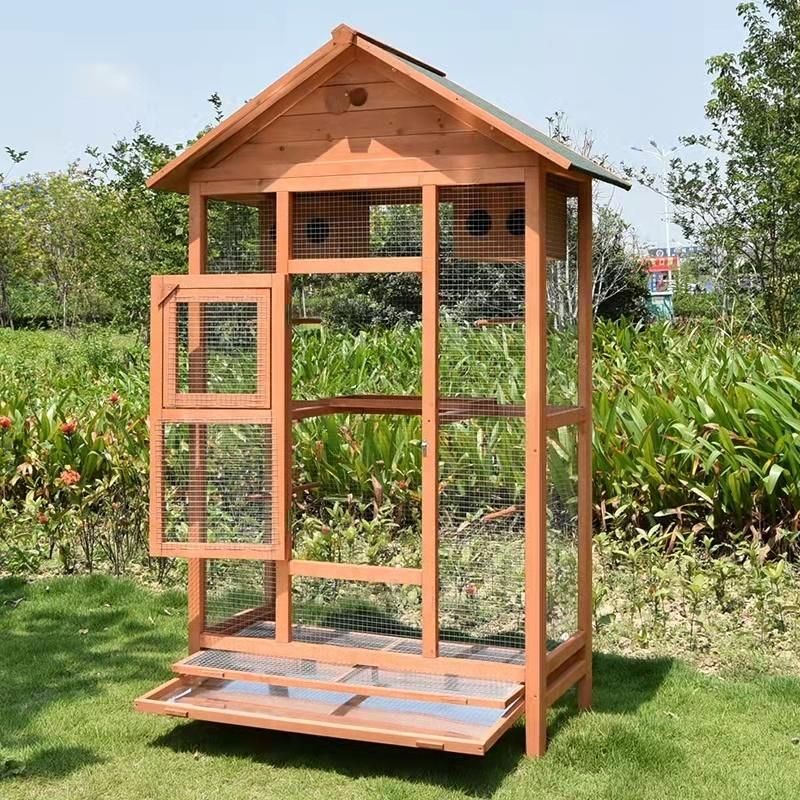 Solid Wood Bird House Birdcage Pigeon Dove Parrot Bird Breeding Cage