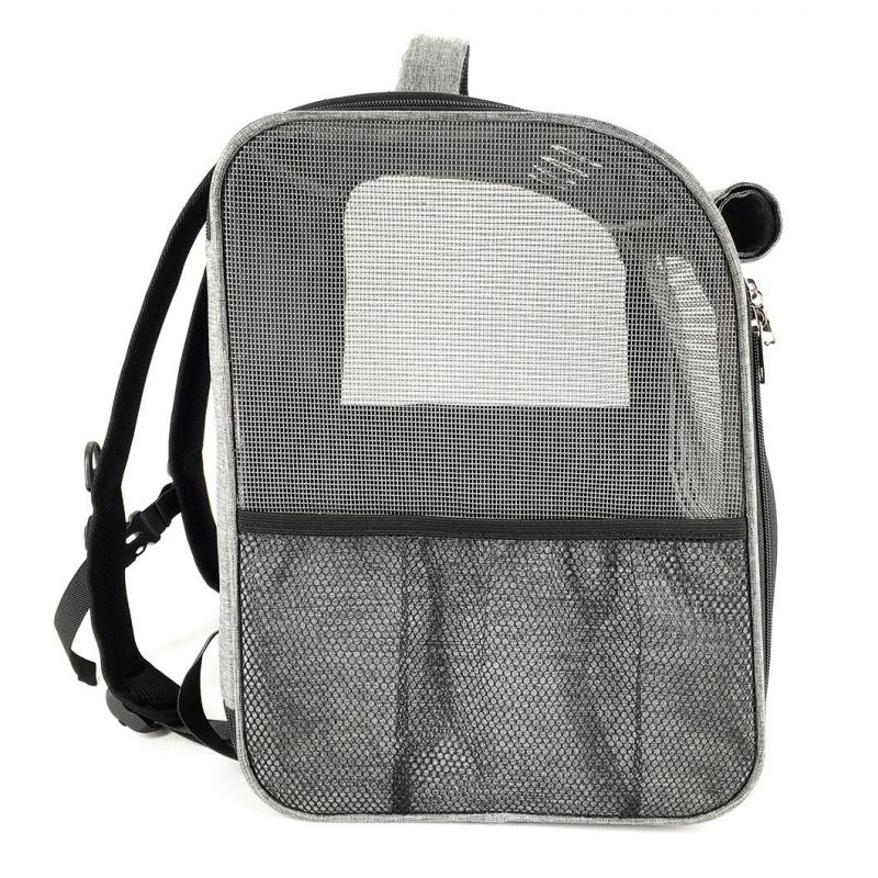OEM Design Pet Carrier Big Space Pet Backpack Cation Polyester Material Pet Product Dog Cat Backpack
