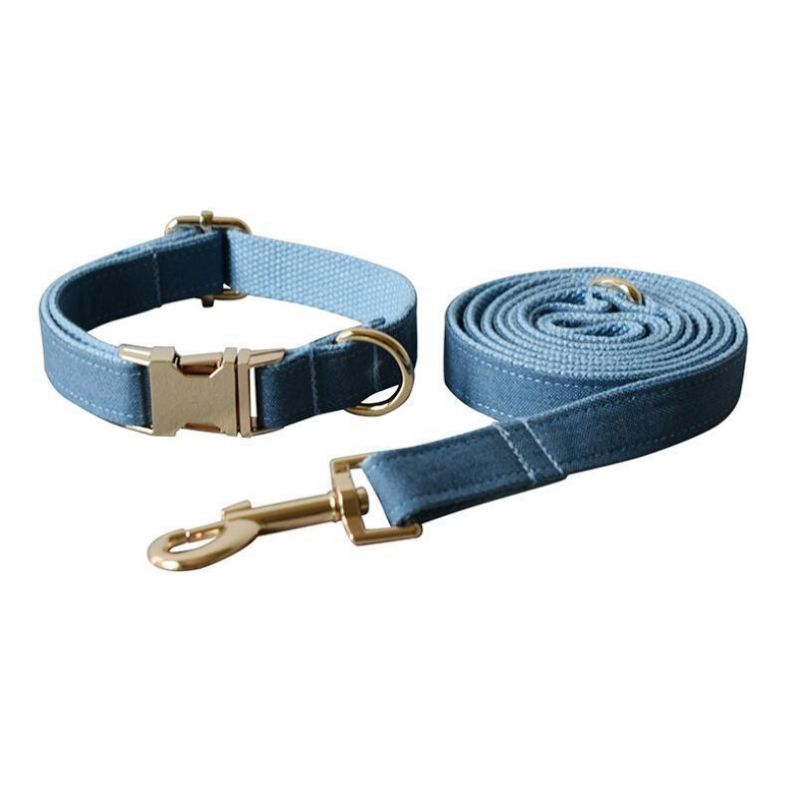 Cowboy Polyester Dog Collar Leash Set with Lower MOQ