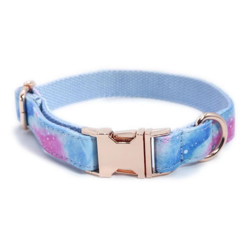 Customizing Logo Luxury Dog Collar Leash Set Top Quality Fabric Dog Collars Leashes Factory Price Bulk Dog Collar Lead Set