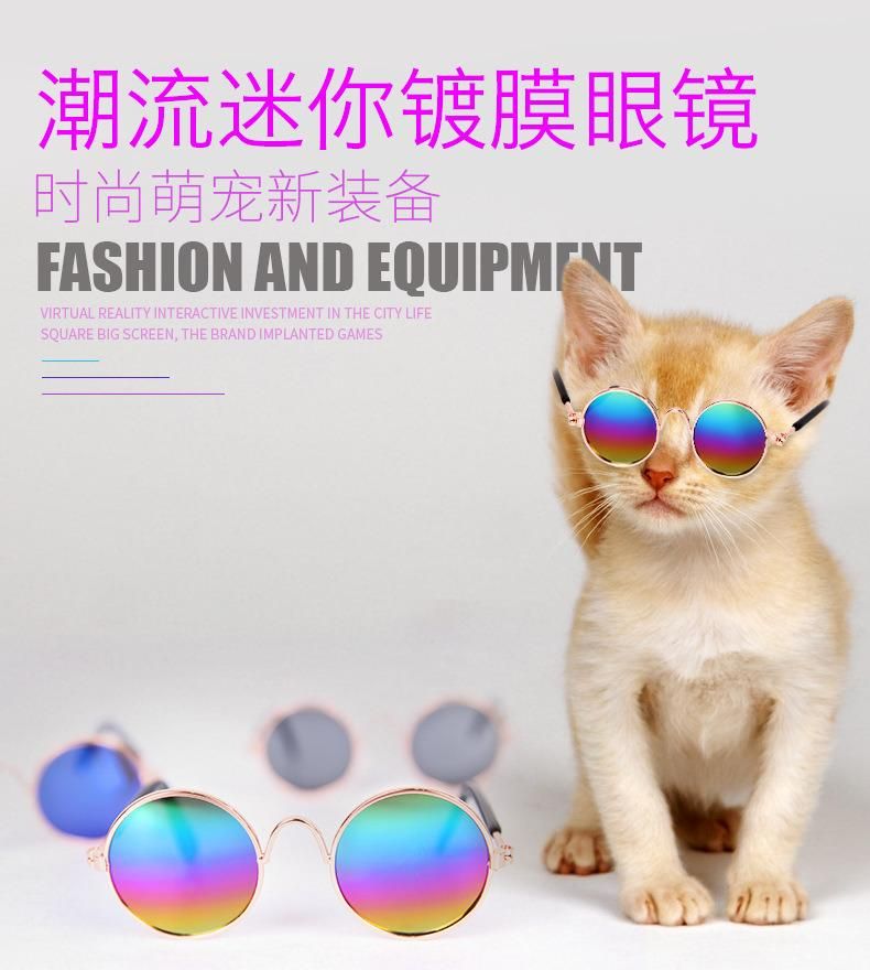 Casual Fashion Funny Pet Headgear Teddy Dog Sunglasses Pet Cat Sunglasses