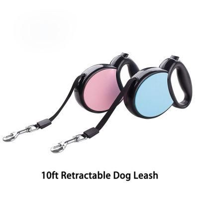 Retractable Nylon Tape Dog Lead Flexi Dog Leash with Ergonomic Grip