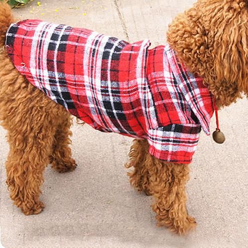 China Wholesale Dog Cat Clothes Soft Summer Plaid Dog Vest Clothes Accessories Pet Products for Small Dogs Cotton Puppy Shirts