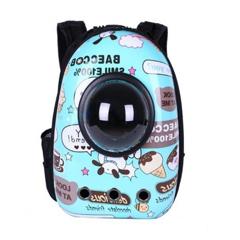 Factory Wholesale PVC Transparent Cover Pet Bag Cat Breathable Chest Backpack Space Pet Cat Bag