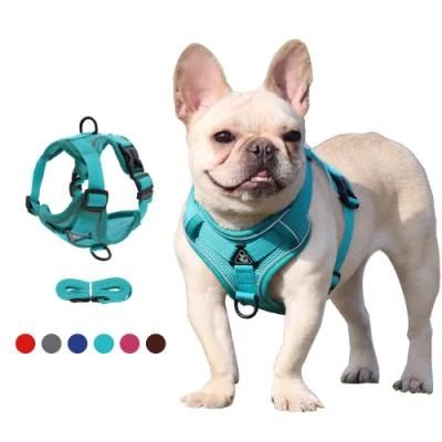 Dog Harness with 150cm Leash Set No Pull Dog Vest