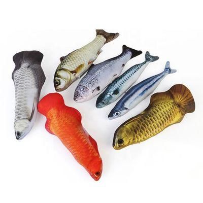 Pet Products Catnip Fish Toys for Cats Dogs Playing Chewing