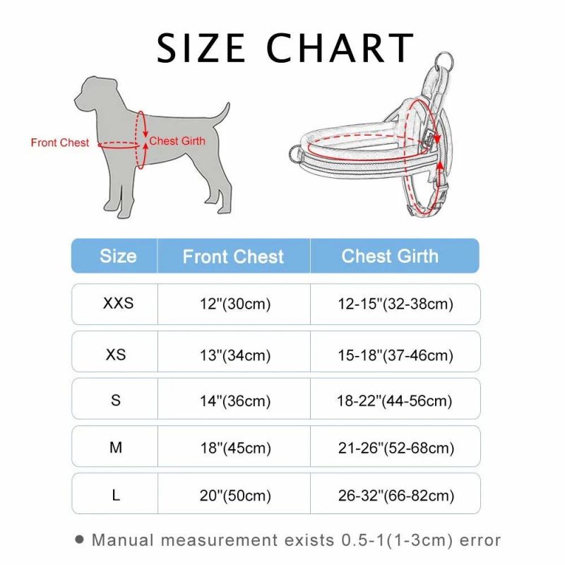 Simple Adjustable Durable Safe Walking Pet Harness with Sturdy Reflective Stitching