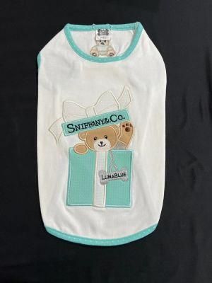 Sniffany &amp; Co. Luna Blue Pet Products Pet Shirt Dog Clothes Dog Clothing Designer Clothes