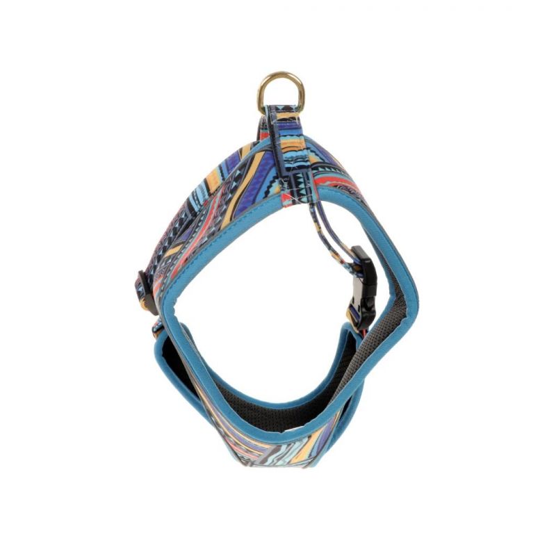 Best-Selling Custom Geometric Diamond Print Pet Harness, Dog Harness