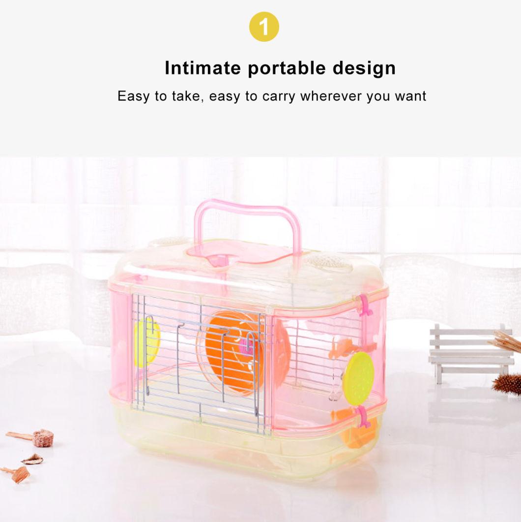 in Stock Extra Large Ceramic Pink Acrylic Hamster Cage