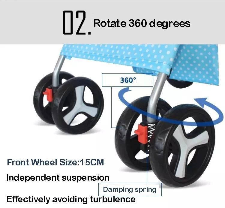 Wholesale 3 Wheels Pet Stroller Puppy Dog Carrier Detachable Pet Stroller for Dogs