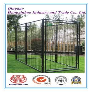 Black Color Powder or PVC Coating Outdoor Dog Cage