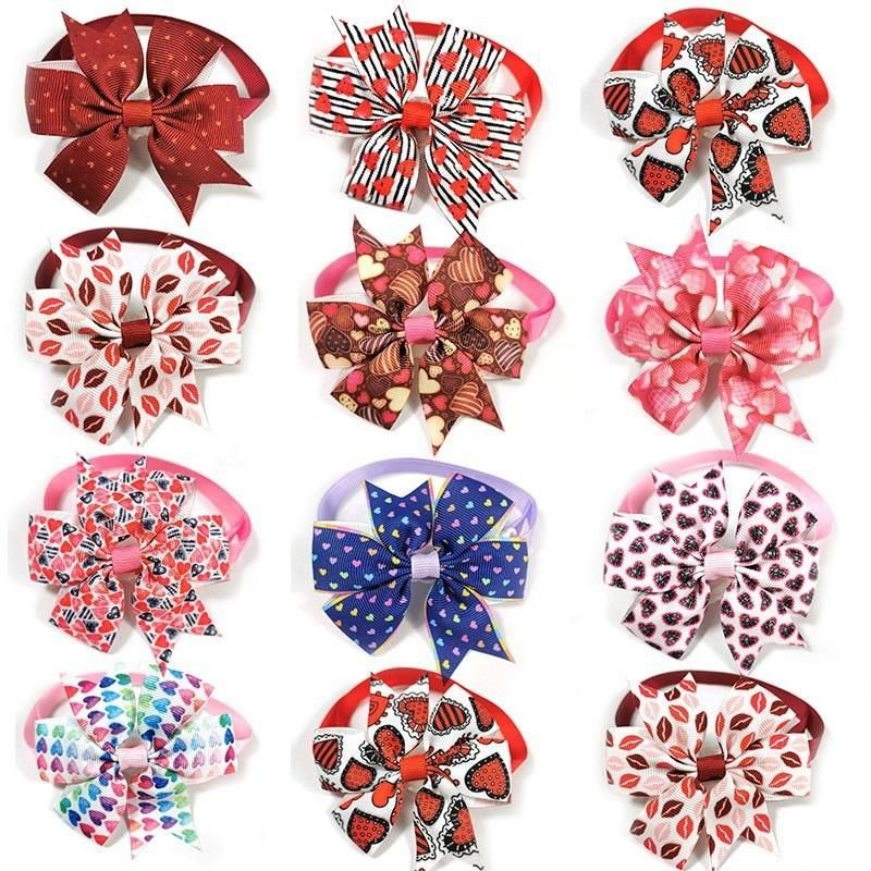 Professional Manufacturer Supplier Pet Dog Bow Collar Tie with Bow Tie for Dogs