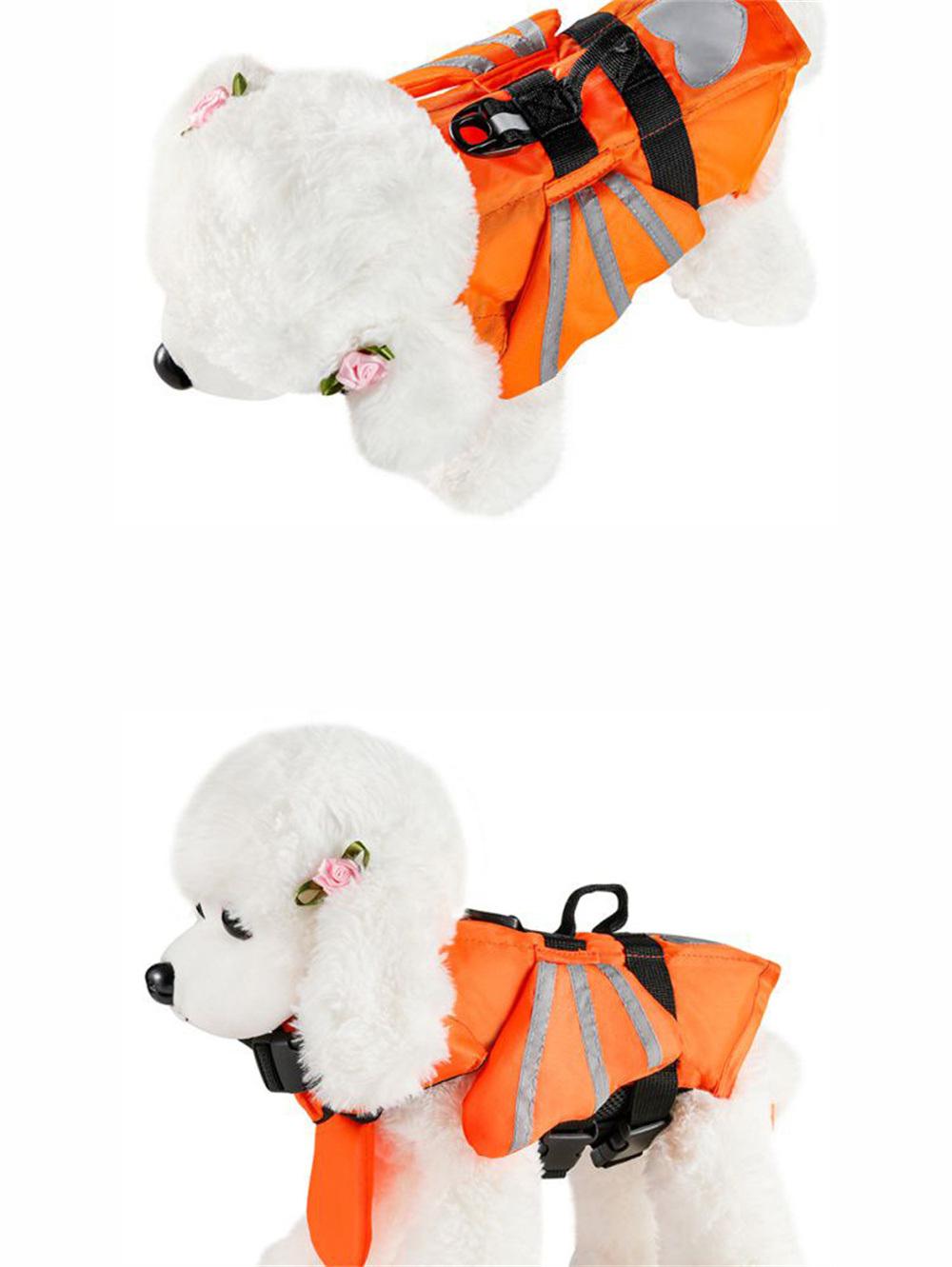 Dog Life Jacket Pet Safety Life Vest Adjustable Dog Swimsuit Reflective Preserver with Rescue Handle Summer Dog Swimming Clothes Harness