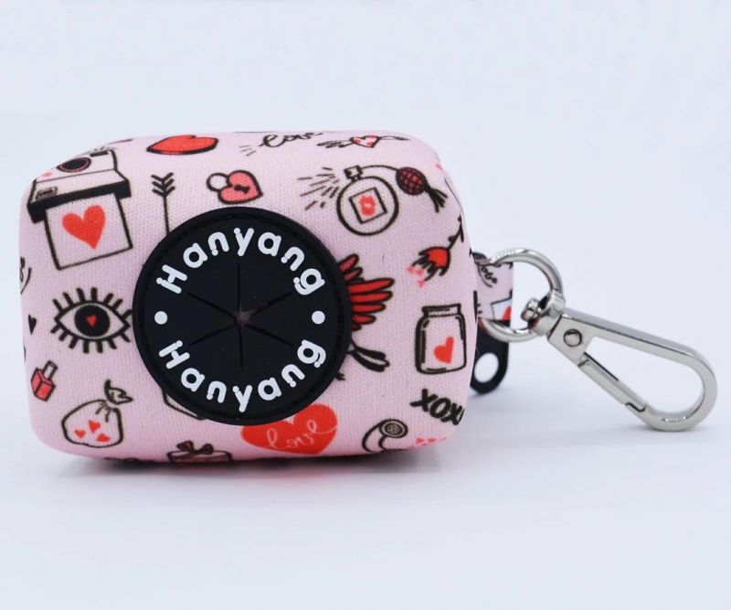 Dog Poop Bag Holder with Zippered Portable Dog Poop Bag Pooper Scooper