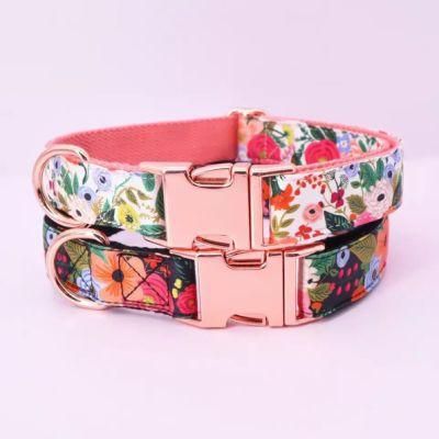 All-Size Decorative Breathable Durable Original Manufacturer Factory Puppy Collar and Leash Set