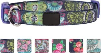 Adjustable Dog Clip Collar Medium, Neck 14-20&quot; Adorable Puppy &amp; Kitten Collar