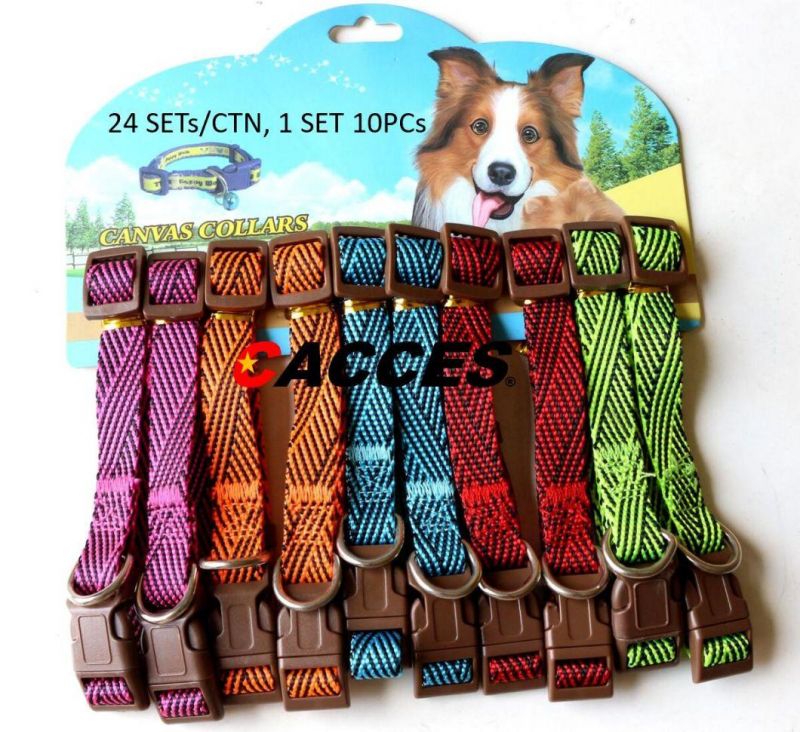 Padded Dog Collar W/ Reflective Stitching Adjustable Collars Soft Nylon Neoprene Super Light Breathable for Small Medium Large Dogs 12 Colors Best Seller 2022