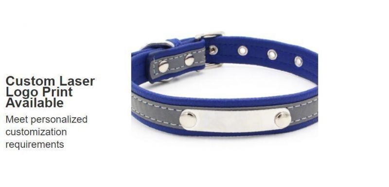 High Quality Custom Dog Collar with Reflective Strip