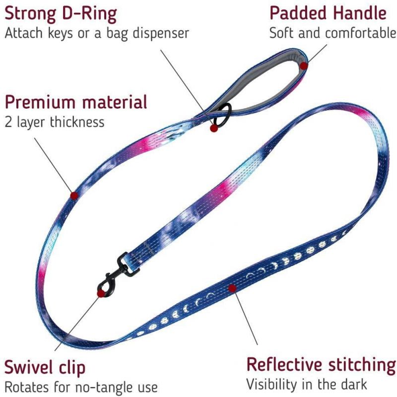 Extra Strength and Weight Sublimation Dog Leash with Soft Handle