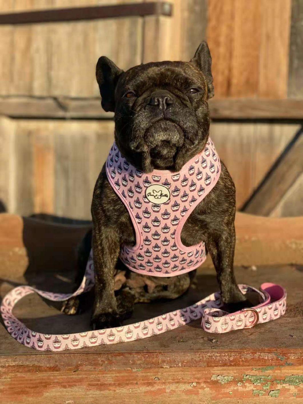 Customized Reversible Dog Harness with Metal Hardware Pet Products