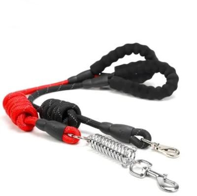Correa PARA Mascota Red Black EVA Reflection Coarse Solid Size: 1.2 * 150 Cm. Rope Collar Dog with Soft Handle