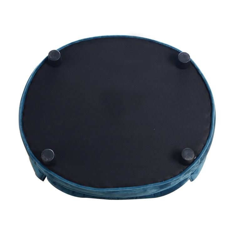 Luxury Tufted Round-Backed Pet Sofa Bed with Pillow