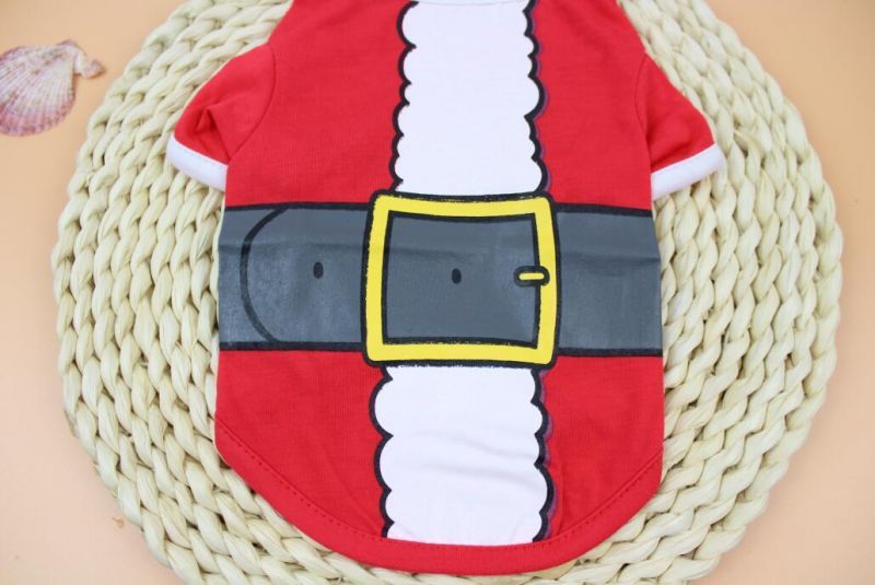 Breathable Soft Dog Costume Christmas Dog T-Shirt