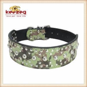 Widen PU Rivet Pet Dog Collars for Big Medium Pets (KC0073)