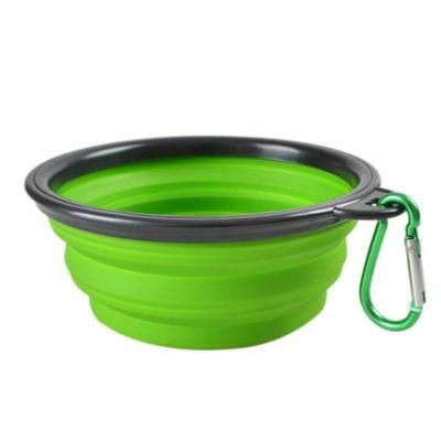 1PC Silicone Dog Bowl Silicone Folding Travel Bowl for Dog Pet Cat Food Water Feeding Pet Bowls