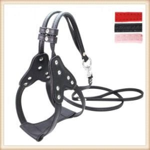 Leather Fiber Three Colors Pet Dog Harness with Bling (KC0140)