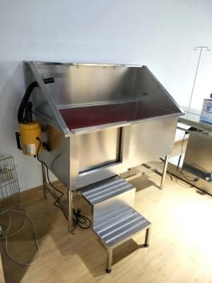 Stainless Steel Vet Equipment Pet Bath SPA Grooming Bathtub for Animals Use