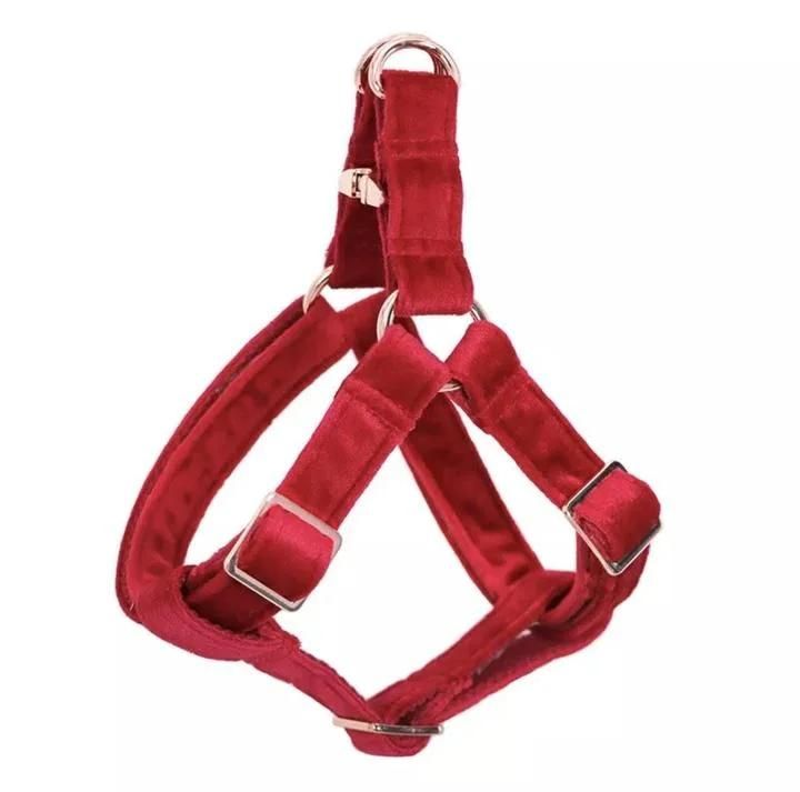 Customizable Polyester Printed Patter Step in Velvet Dog Harness