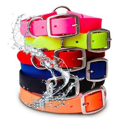 Adjustable Personalized Plastic Soft PVC Waterproof Neck Dog Collar for Pet