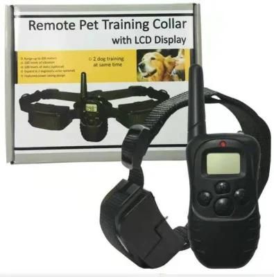 Pet Training Products 998d 300m LCD Remote Electric Dog Training Collar with Battery Operated
