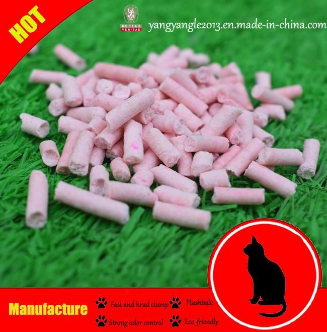 Cat Product: Peach Scent Tofu Cat Litter with Good Quality