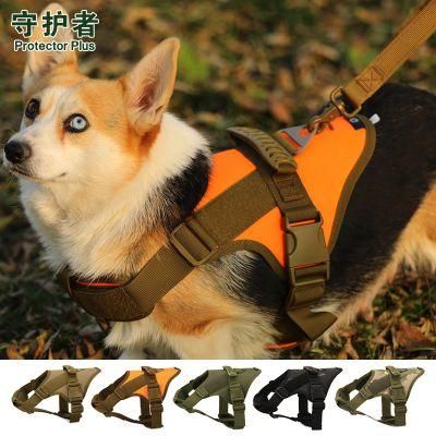 Military Style Adjustable Tactical Training Working Dog Vest for Training