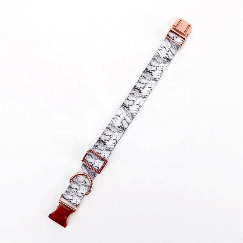 Marble Pattern with Polyester Dog Collar and Leash