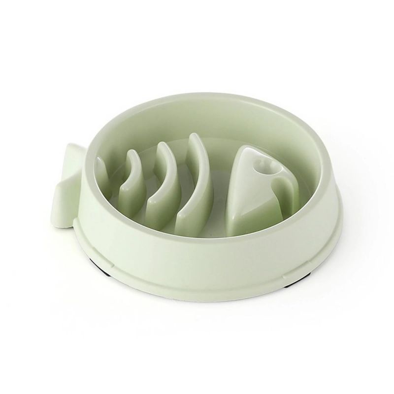 Travel Plastic Pet Portable Slow Feeding Bowl