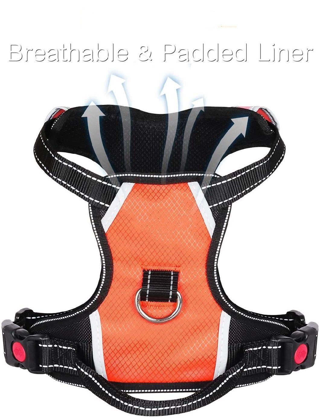 Dog Harness with Bright Bold Color and Reflective Straps