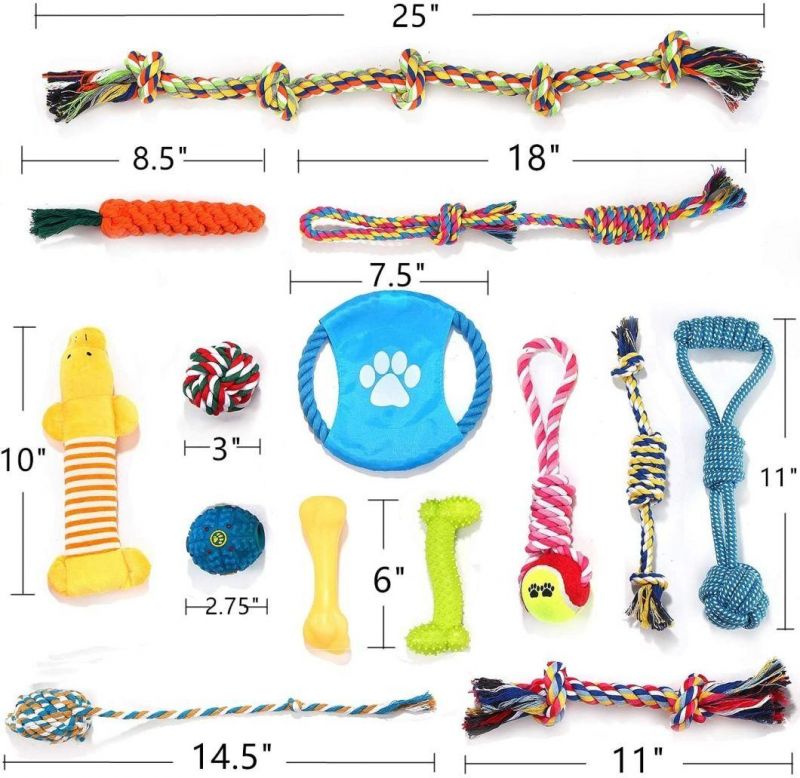 Dog Toy Rope Disc Flyer Toy Cotton Rope for Pet Puppy Training Frisbee