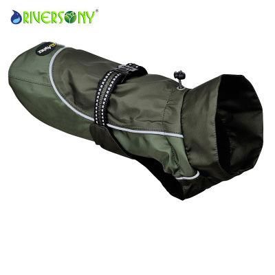 Stylish Dog Waterproof Cloth Raincoat with Reflective Tape Impermeable Perro