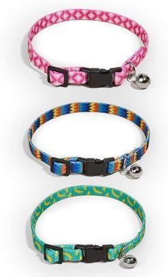 Cat Collar with Bells 3pack, Adjustable Puppy Kitten Pet Collar for Small Dog, Safety Breakaway Collar for Cat /Dog